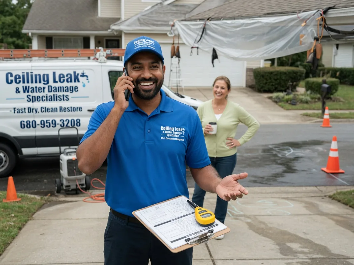 Ceiling Leak Cleanup Huntingtown, MD FAQs